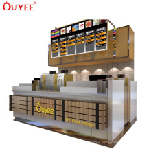 Mall Kiosk Counter Design Top Display Cabinet Fruit Juice Kiosk Food Kiosk Design